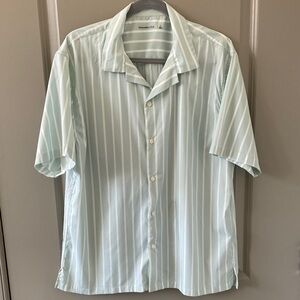 Abercrombie & Fitch Mint Striped Button Down Shirt